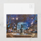 Kerstmis in Vierkant Sloane Feestdagenkaart (Voorkant / Achterkant)