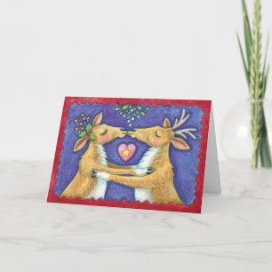 Kerstmis in vintage stijl, makkelijk aan te passen feestdagen kaart