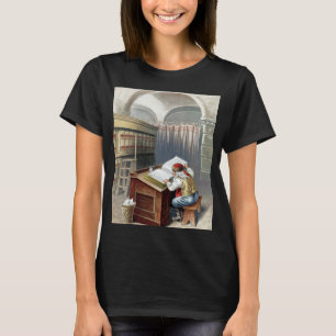 Kerstmis in vintage stijl, Sinterklaas stout of br T-shirt