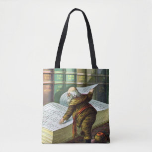 Kerstmis in vintage stijl, Sinterklaas stoute en b Draagtas