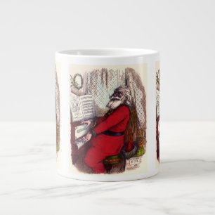 Kerstmis in vintage stijl, Thomas Nast Kerstman Pi Jumbo Mok