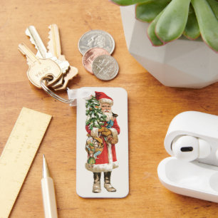Kerstmis in vintage stijl, uitsnede afbeelding van sleutelhanger