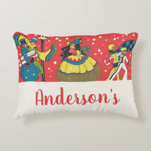 Kerstmis in vintage stijl, Victoriaanse familie Accent Kussen