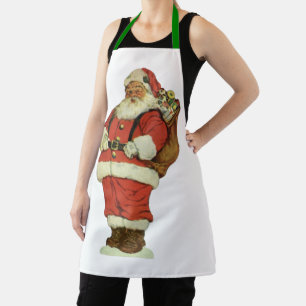 Kerstmis in vintage stijl, Victoriaanse Kerstman m Schort