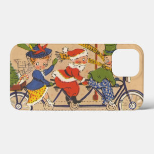 Kerstmis in vintage stijl, Victoriaanse Kerstman o iPhone 13 Mini Hoesje