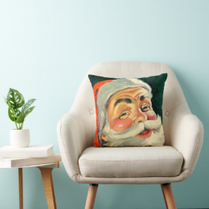 Kerstmis in vintage stijl, vrolijke retro 50'er Si Kussen