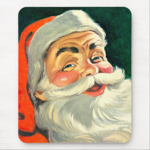 Kerstmis in vintage stijl, vrolijke retro Santa Cl Muismat