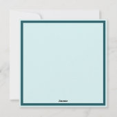 Kerstmis in warmtecawater feestdagenkaart (Achterkant)