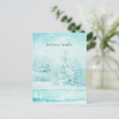 Kerstmis in warmtecawater feestdagenkaart (Staand voorkant)