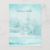 Kerstmis in warmtecawater feestdagenkaart (Voorkant)