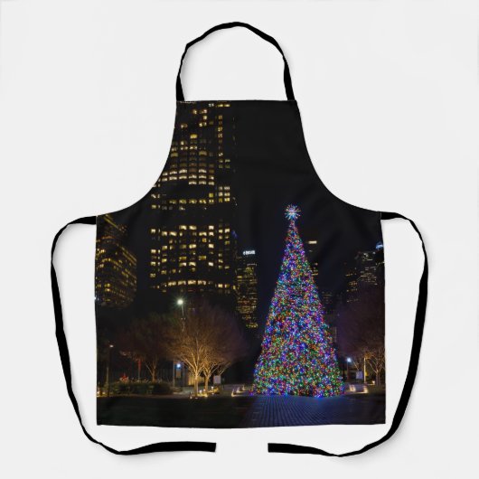 Kerstmis in Warren Park Night Apron Schort (Voorkant)