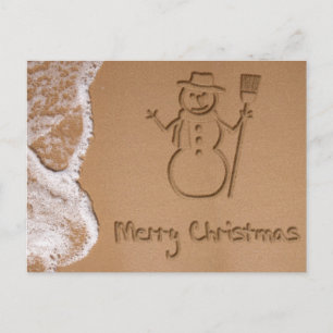 Kerstmis in zomervakantie Briefkaart