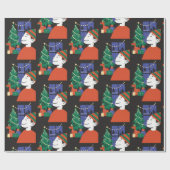 Kerstmis Inpakpapier (Vlak)