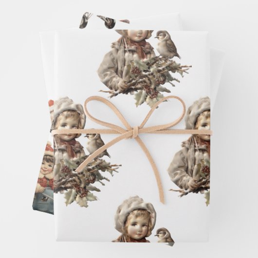 kerstmis inpakpapier vel (In situ)