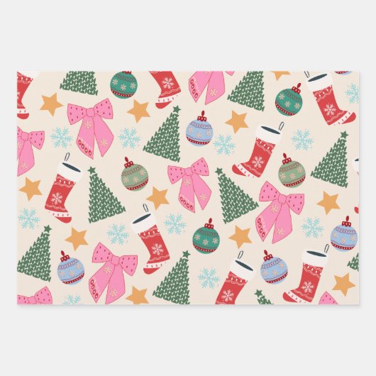 Kerstmis Inpakpapier Vel (Voorkant 3)