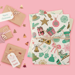 Kerstmis Inpakpapier Vel