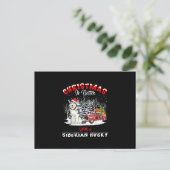 Kerstmis is beter met hond | Cadeaubon eigenaar Aankondigingskaart (Staand voorkant)