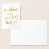 Kerstmis is Bull - typografische kaart (Display)