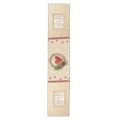 Kerstmis is een Medium Table Runner met gevoel Medium Tafelloper (Voorkant)
