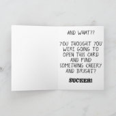 Kerstmis is een ongedierte huisvlieg feestdagen kaart (Binnen)