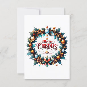 Kerstmis is een tijd voor wonderen en verwondering kaart