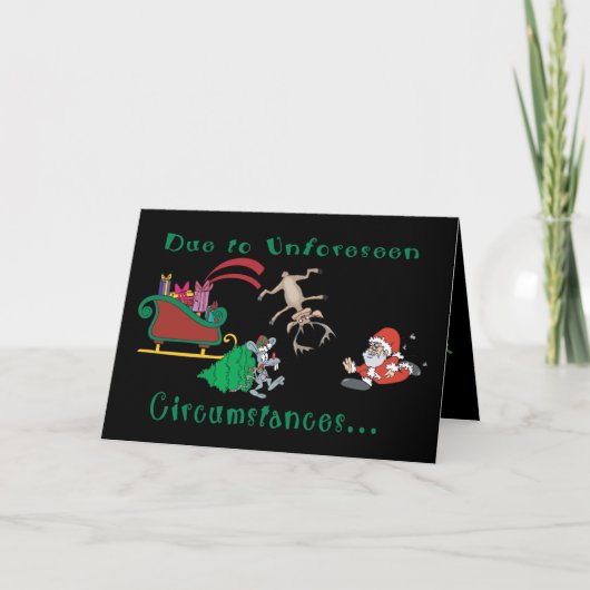 Kerstmis is geannuleerd. feestdagen kaart (Voorkant)