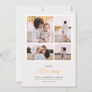 Kerstmis is goud   Foto's uit Ivoorkust Modern 4 Feestdagenkaart