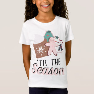 Kerstmis is het seizoen Koekjes Heet Chocolade T-shirt