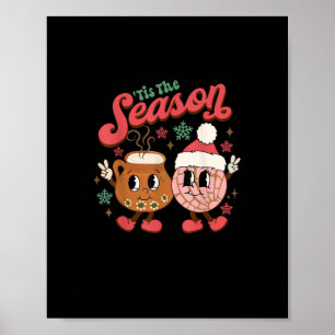 Kerstmis Is Het Seizoen Mexicaanse Concha Pan Dulc Poster