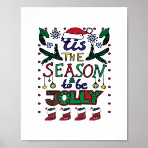 Kerstmis Is Het Seizoen Poster