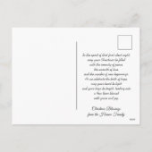 kerstmis is klassiek religieus feestdagenkaart (Achterkant)