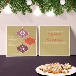 "Kerstmis is Magie" Mid-Century Kerstkaart