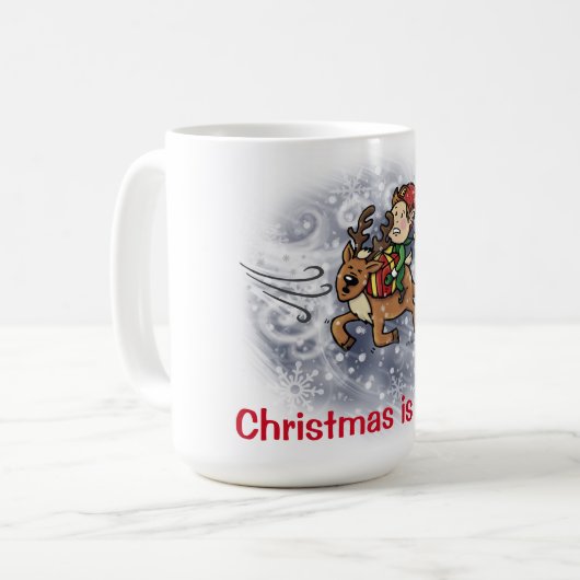Kerstmis is moeilijk - Ernie en Ralph Blizzard Mok (Voorkant links)