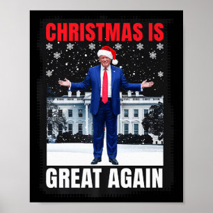 Kerstmis is weer geweldig Grappige Donald Trump Ke Poster