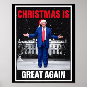 Kerstmis is weer geweldig Xmas pyjama's grappige T Poster