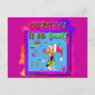 Kerstmis is zo roovy feestdagenkaart