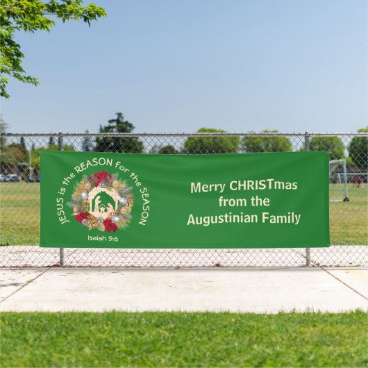 Kerstmis JESUS IS DE REDEN Spandoek (Insitu)