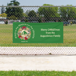 Kerstmis JESUS IS DE REDEN Spandoek