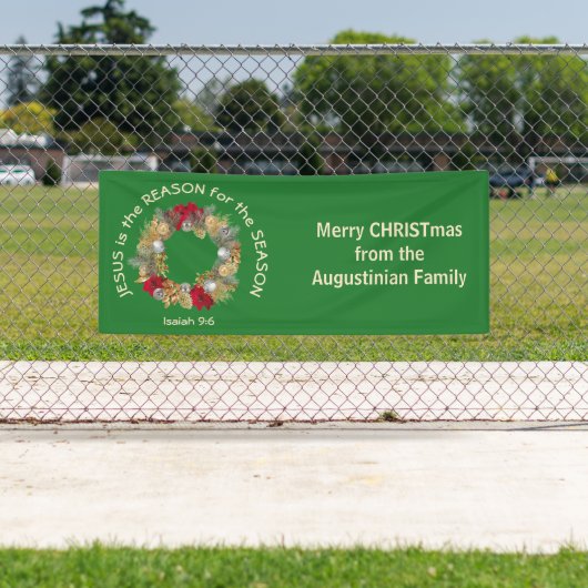 Kerstmis JESUS IS DE REDEN Spandoek (Insitu)