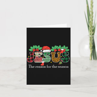 Kerstmis Jezus Reden Seizoen Xmas Christelijke Man Kaart