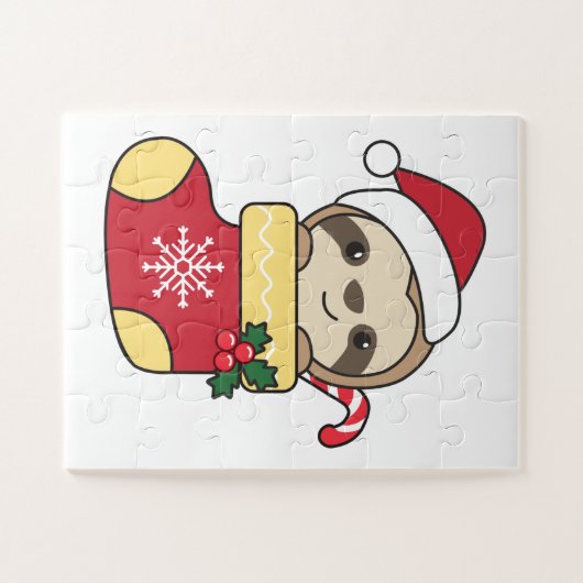 kerstmis jigzaag puzzel legpuzzel (Horizontaal)