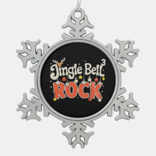 Kerstmis Jingle Bells 3 Math Rock Kerstvakantie Tin Sneeuwvlok Ornament