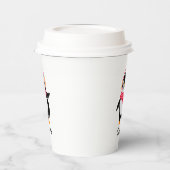 Kerstmis Jolly Pinguïn in Sjaal met Oorkappen Papieren Bekers (Links)