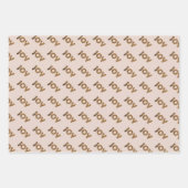 Kerstmis Joy Luipaard Patroon Inpakpapier Vel (Voorkant)