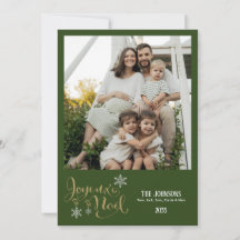 Kerstmis Joyeux Noel Sneeuwvlokken Groen Schots Ru