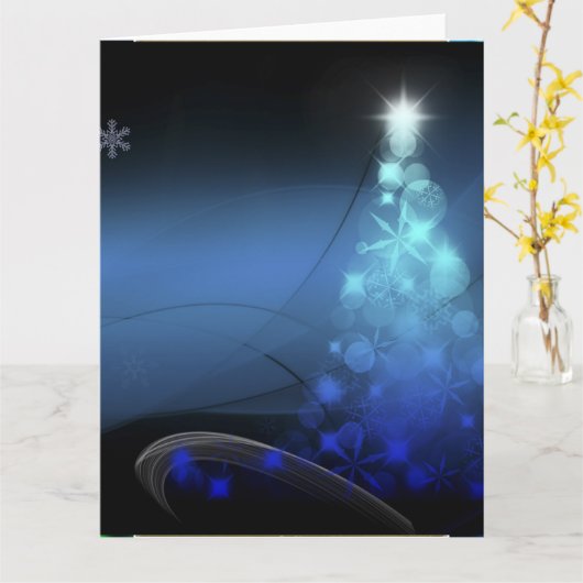 Kerstmis Kaart (Gele Bloem)