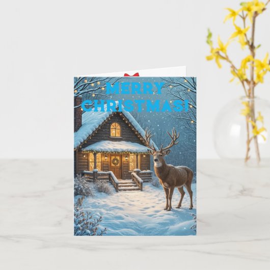 Kerstmis Kaart (Gele Bloem)