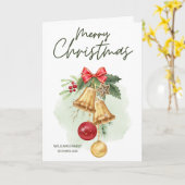 Kerstmis Kaart (Gele Bloem)