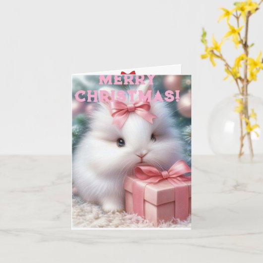 Kerstmis Kaart (Gele Bloem)