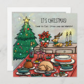 Kerstmis Kaart (Voorkant / Achterkant)